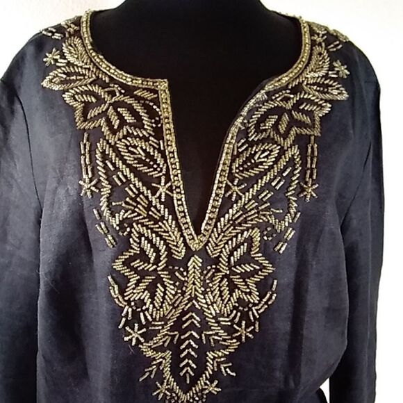 MICHAEL KORS SEQUINS WOMEN'S BLOUSE SIZE L - Picture 2 of 12